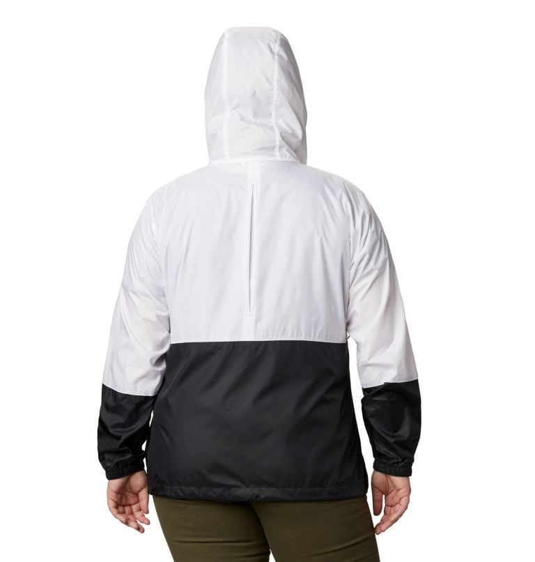 Jacheta Columbia Flash Forward Windbreaker Dama Albi Negrii | Plus Size NS10QMZ7A